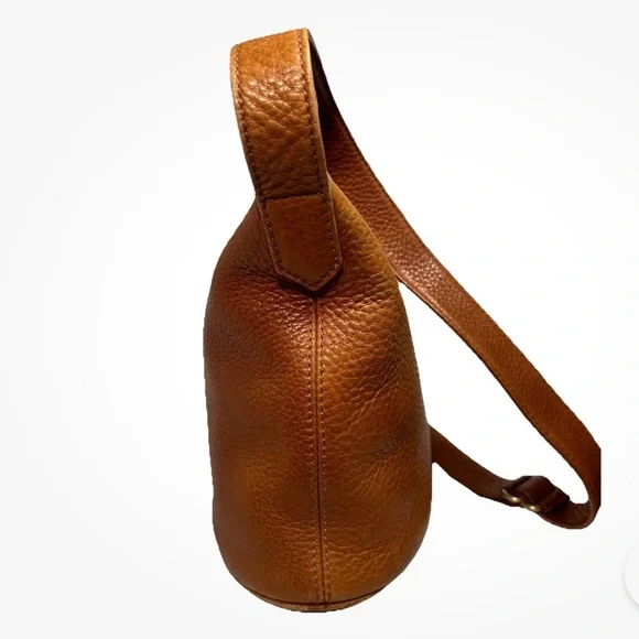 Authentic COACH Shoulder / Cross Body Bag in Pebbled Leather 4907 Brown Vntg. - Picture 5 of 15